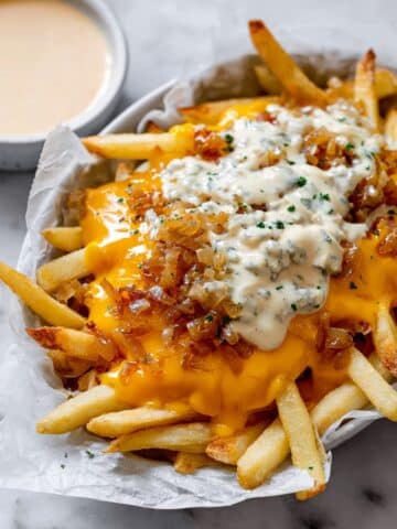 Animal Fries with Caramelized Onions and Homemade Animal Sauce Recipe