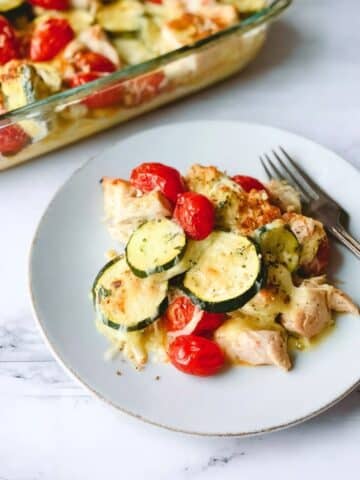 Mediterranean Chicken Zucchini Bake Recipe