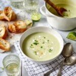 Creamy Roasted Poblano Pepper Soup Recipe
