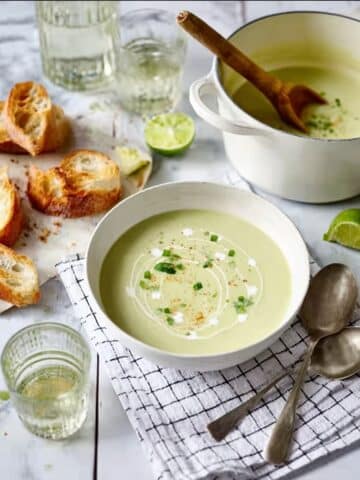 Creamy Roasted Poblano Pepper Soup Recipe
