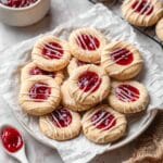 Jam Thumbprint Cookies with Almond Glaze Recipe