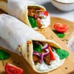 Vegan Tofu Gyro with Homemade Tzatziki Sauce Recipe