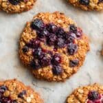 Blueberry Oatmeal Cookies with Banana and Peanut Butter Recipe