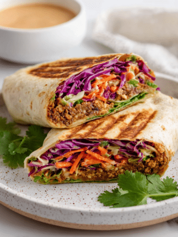 Maple Hoisin Shredded Tofu Wraps Recipe