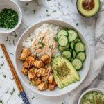 Spicy Salmon Bowls with Coconut Rice Recipe