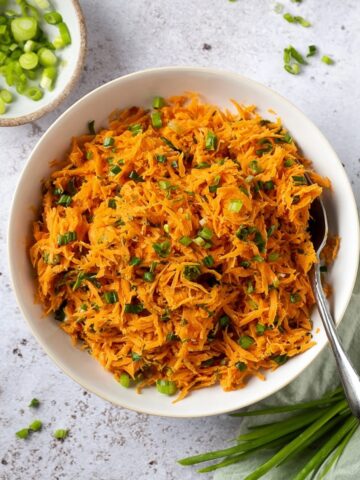 French Grated Carrot Salad with Lemon Dijon Vinaigrette Recipe