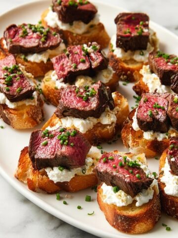 Burrata and Steak Crostini Recipe