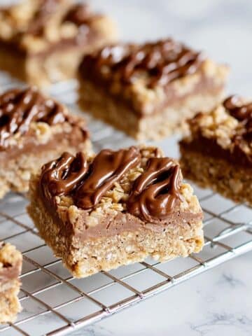 Chocolate Peanut Butter Oatmeal Bars Recipe