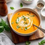 Vegan High Protein Tomato Basil Soup Recipe