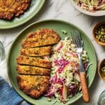 Crispy Chicken Cutlets with Apple Slaw Recipe
