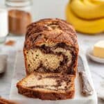 Cinnamon Swirled Banana Bread Recipe