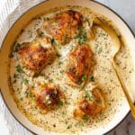 Creamy Garlic Parmesan Chicken in a One-Pot Sauce Recipe