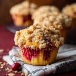 Leftover Cranberry Sauce Coffee Cake Muffins Recipe