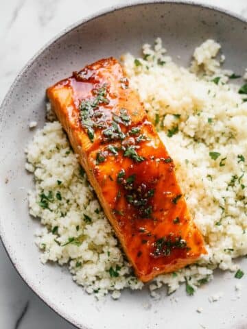 Honey Glazed Baked Salmon with Cilantro and Lime Recipe