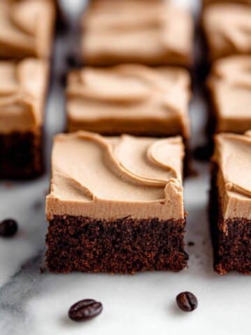 Coffee Brownies with Creamy Mocha Frosting Recipe