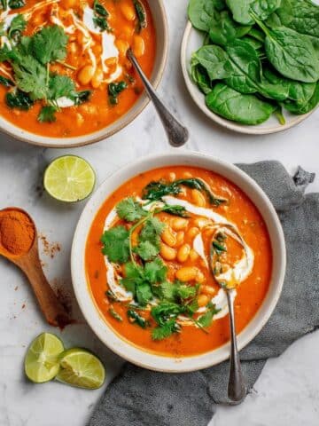 Instant Pot White Bean Curry Recipe