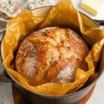 No-Knead Whole Wheat Dutch Oven Bread Recipe
