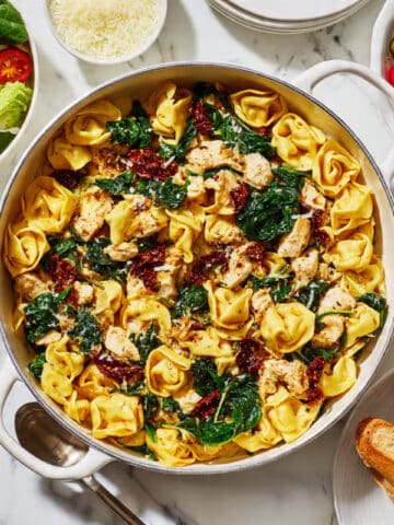 One Pot Creamy Chicken Tortellini Recipe