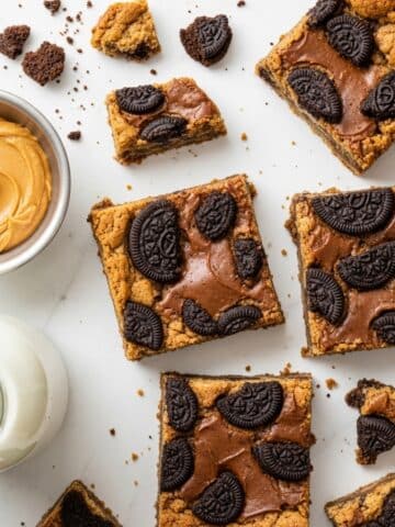 Biscoff Swirled Blondies Recipe