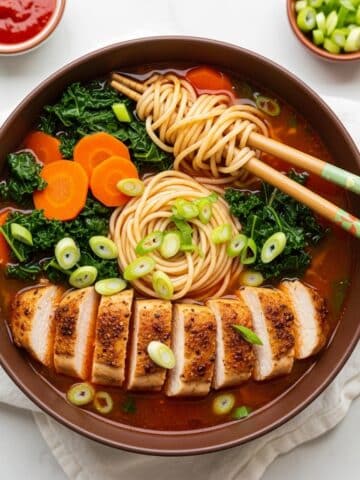 Blackened Chicken Ramen Noodle Soup Recipe