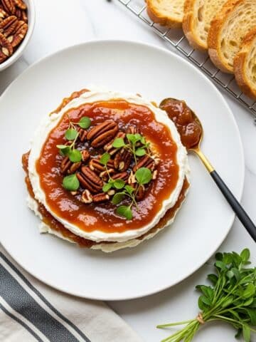 Easy Goat Cheese Appetizer with Fig Jam & Pecans Recipe
