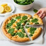 White Pizza with Spinach and Garlic Recipe