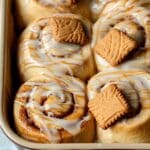 Biscoff Cinnamon Rolls with Cookie Butter Filling and Cream Cheese Icing Recipe