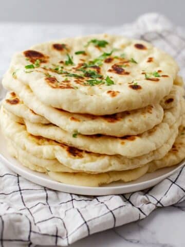 Easy Garlic Butter Naan Bread Recipe