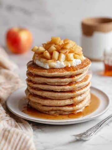 Vegan Apple Pie Pancakes with Caramelized Apples Recipe