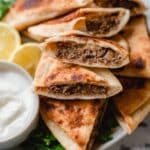 Lebanese Meat Stuffed Pitas (Arayes) Recipe