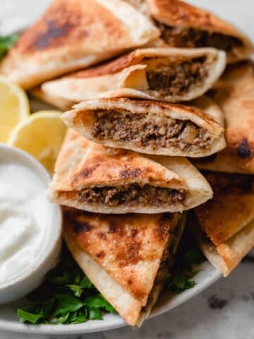 Lebanese Meat Stuffed Pitas (Arayes) Recipe