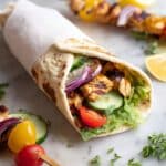 Grilled Chicken Shawarma Wraps Recipe