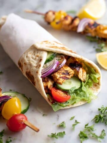 Grilled Chicken Shawarma Wraps Recipe