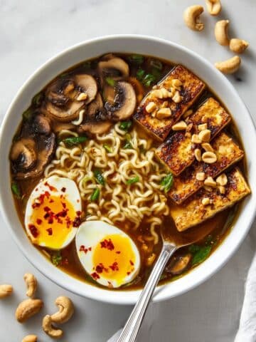 Homemade Ramen with Chicken, Mushrooms, and a Savory Broth Recipe