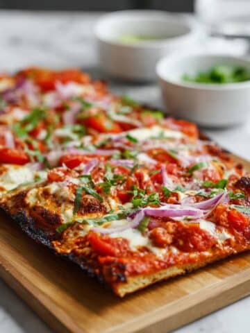 Loaded BBQ Chicken Flatbread Recipe
