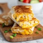 Cheesy Garlic Chicken Wraps Recipe