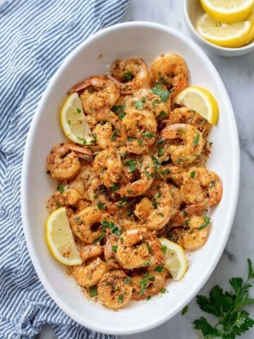 Garlic Parmesan Baked Shrimp Recipe