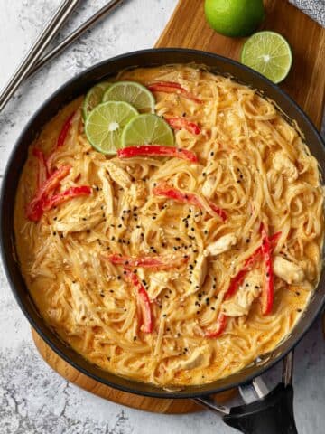 Thai Curry Noodles with Chicken and Crazy Good Sauce Recipe