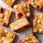 White Chocolate and Raspberry Blondies Recipe