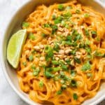 Gluten Free Red Curry Peanut Noodles Recipe