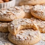 Almond Cookies with Frangipane and Sliced Almond Topping Recipe