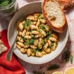 Butter Beans with Garlic, Lemon and Herbs Recipe