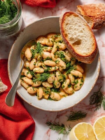 Butter Beans with Garlic, Lemon and Herbs Recipe