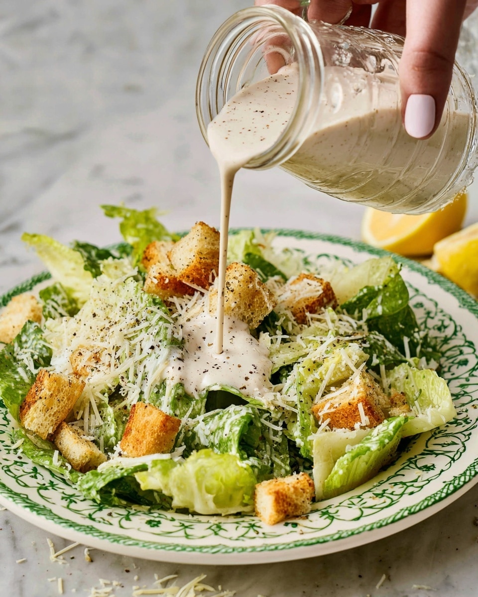 Caesar Dressing Pattern High Protein Caesar Dressing: Irresistibly Flavorful & Healthy