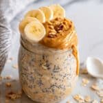Protein Overnight Oats with Banana and Nut Butter Recipe