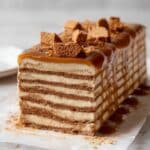 No-Bake Cookie Butter Icebox Cake with Lotus Biscoff Recipe
