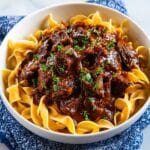 Slow Cooker Korean Beef Noodles Recipe