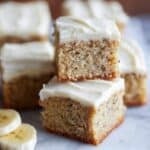 Banana Bread Brownies with Brown Butter Frosting Recipe