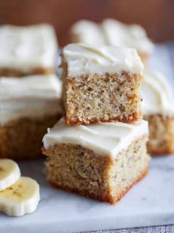 Banana Bread Brownies with Brown Butter Frosting Recipe