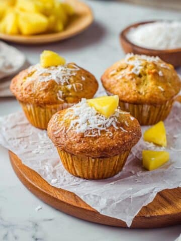 Cottage Cheese Pineapple & Coconut Muffins Recipe